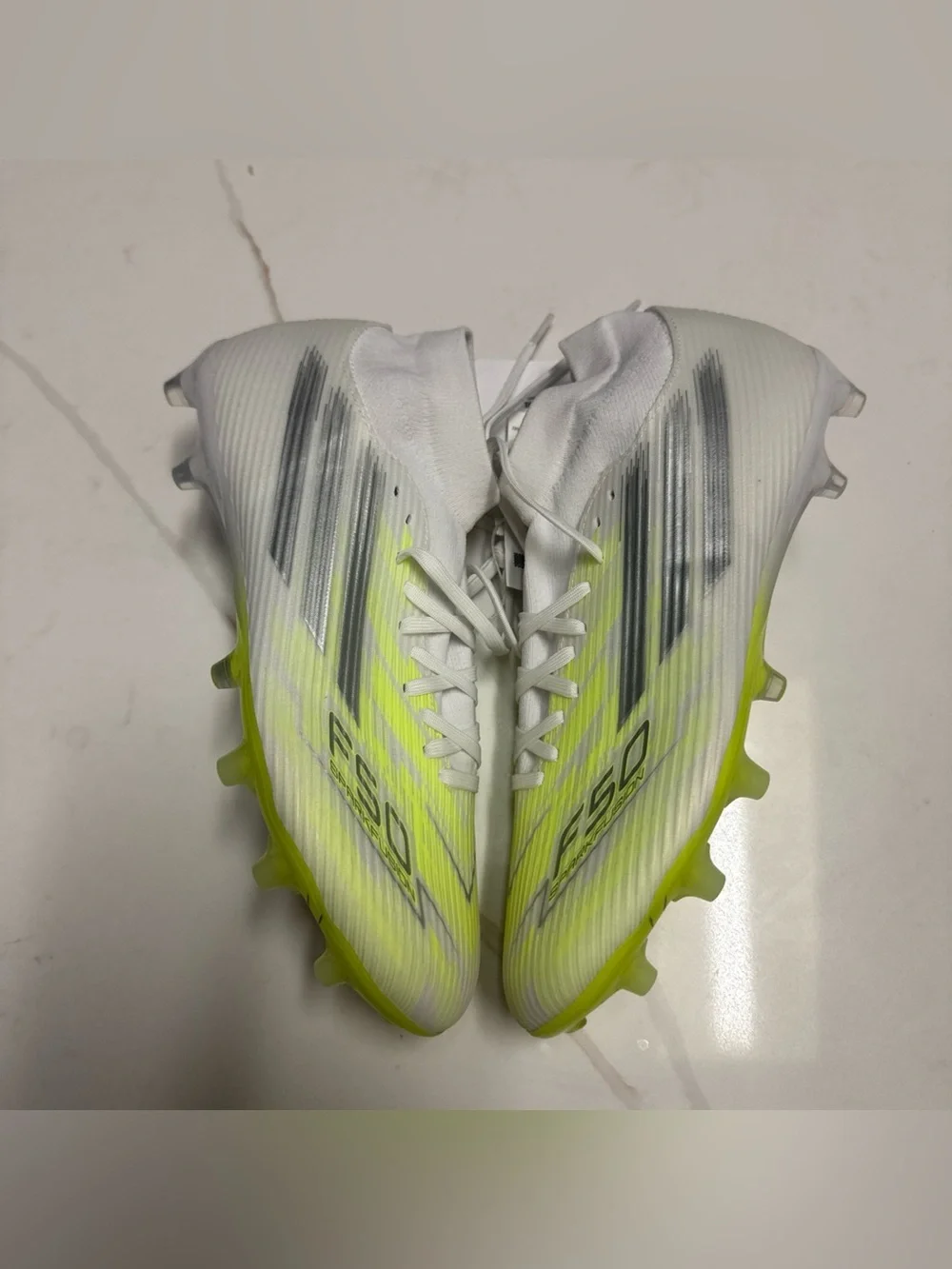 New Adidas F50 Sparkfusion League Soccer Cleats White Women's Size 10 JP8350